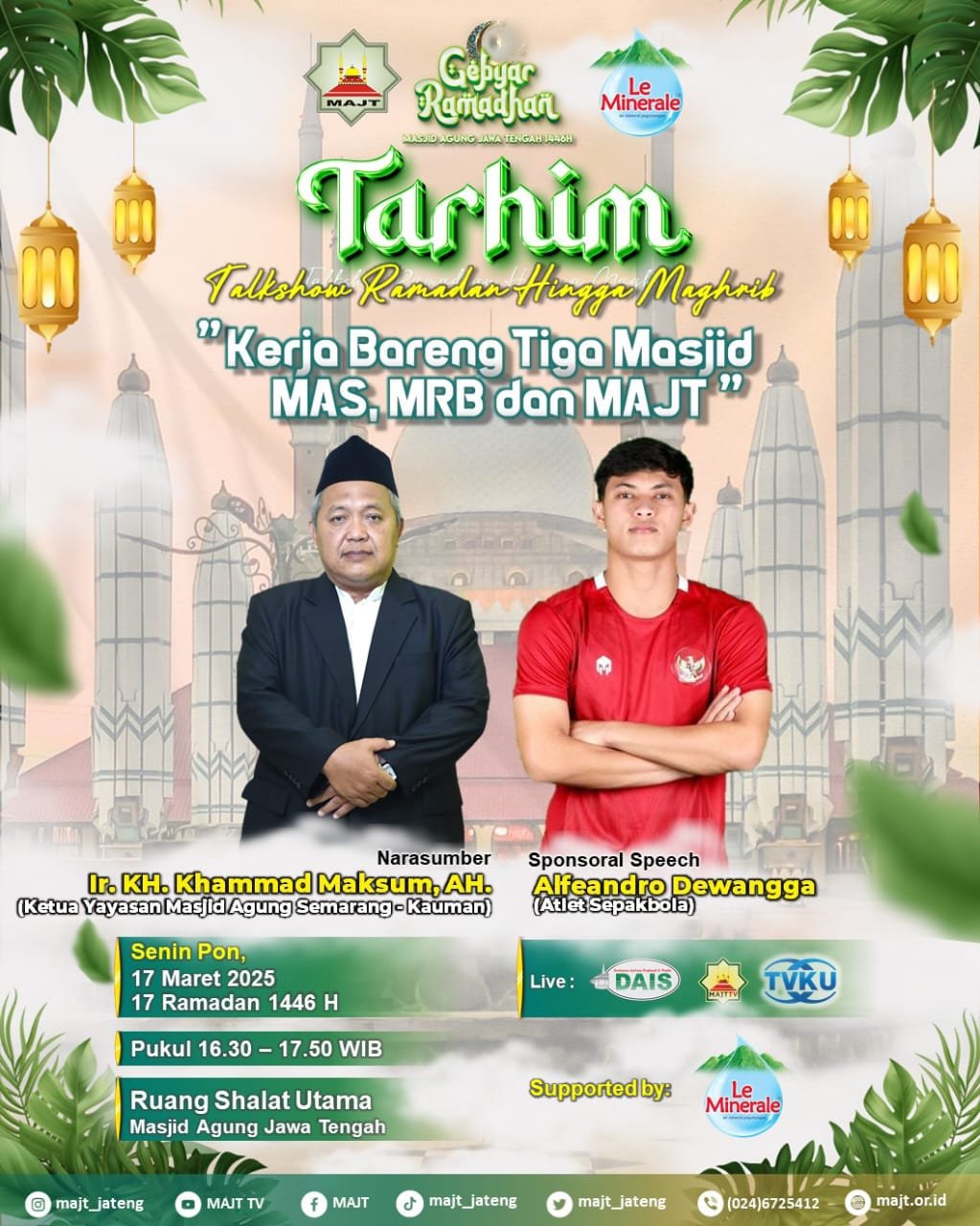  "Kerja Bareng Tiga Masjid, MAS, MRB, MAJT”