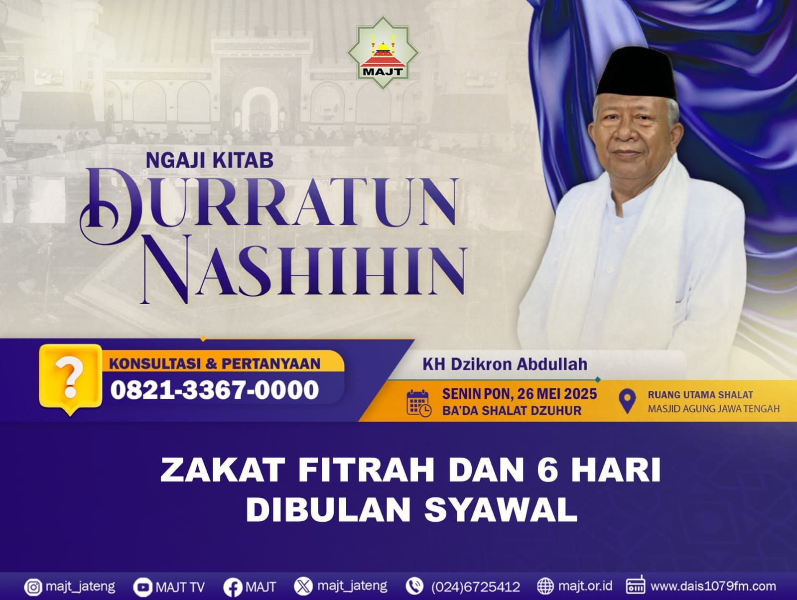 Zakat fitrah dan 6 hari dibulan Syawal