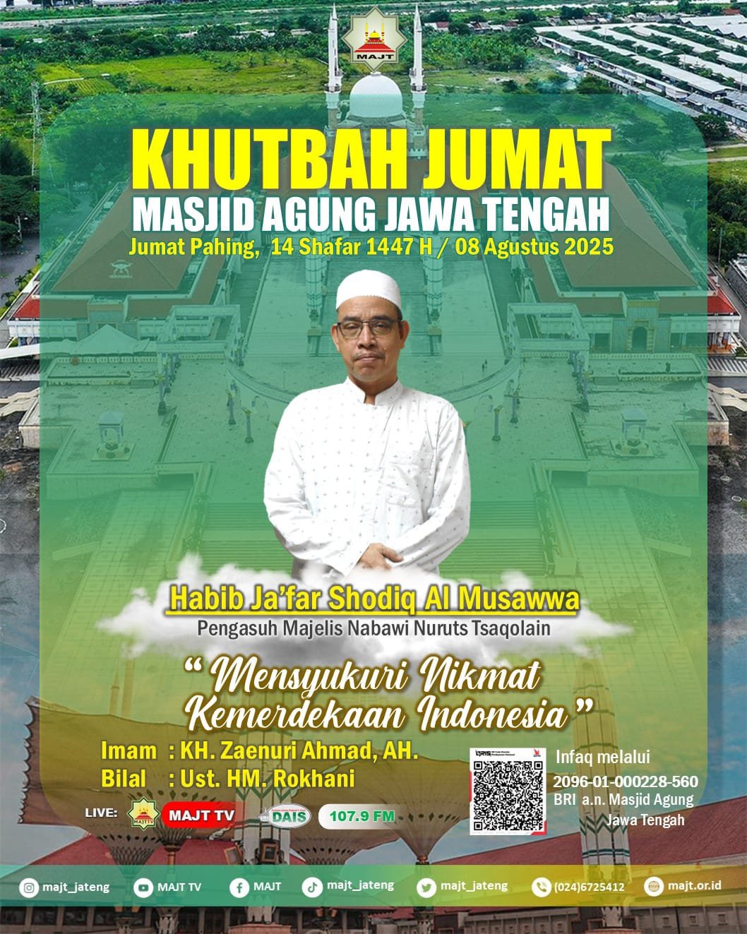 Info Shalat Jumat - Mensyukuri nikmat kemerdekaan Indonesia