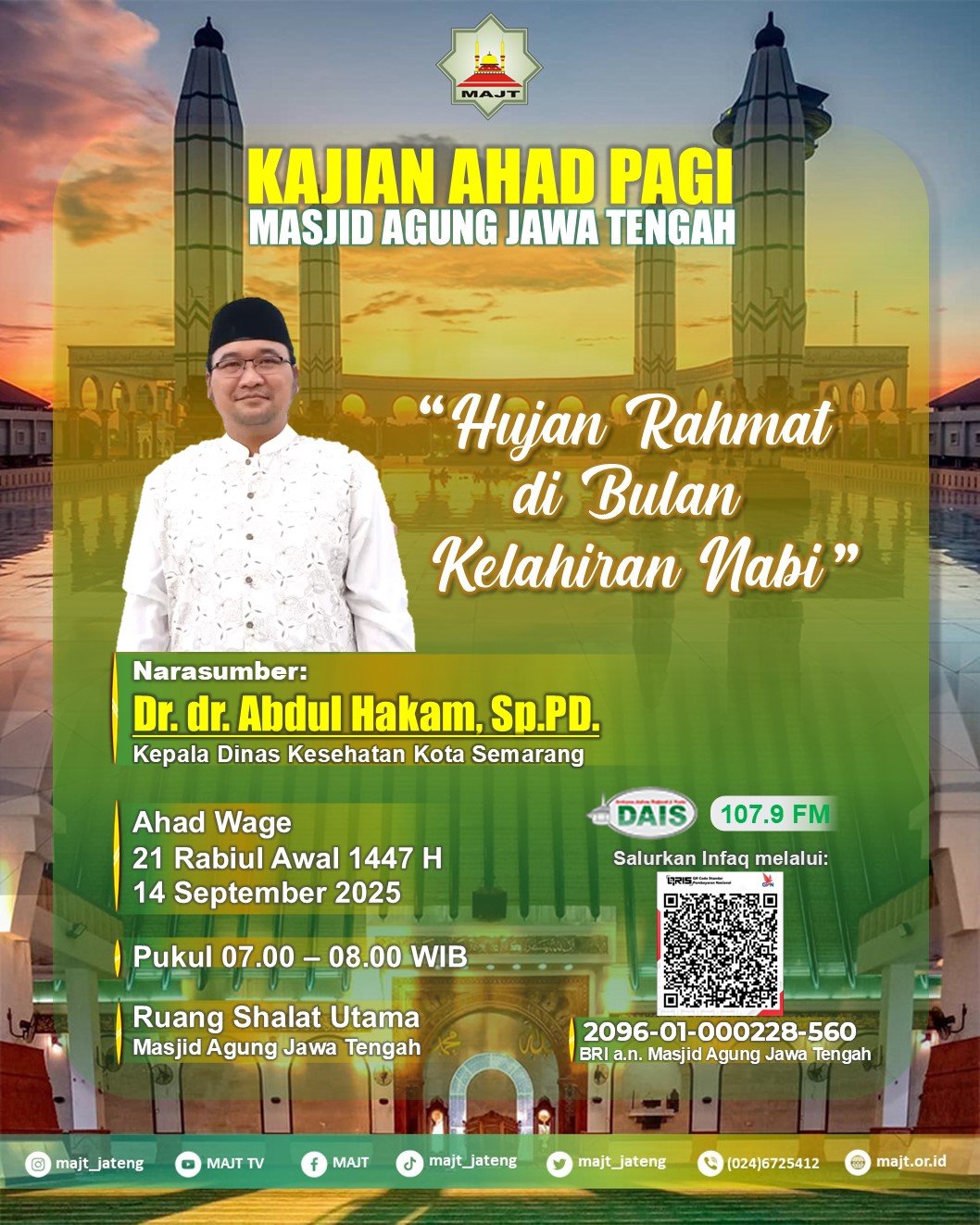 Kajian Ahad Pagi - Hujan Rahmat di Bulan Kelahiran Nabi