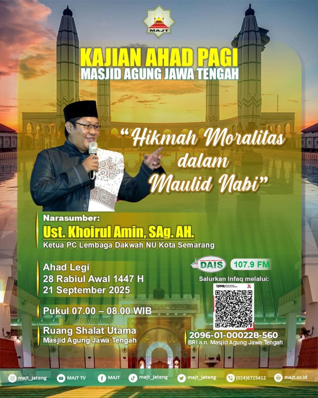 Kajian Ahad Pagi - Hikmah Moralitas dalam Maulid Nabi   