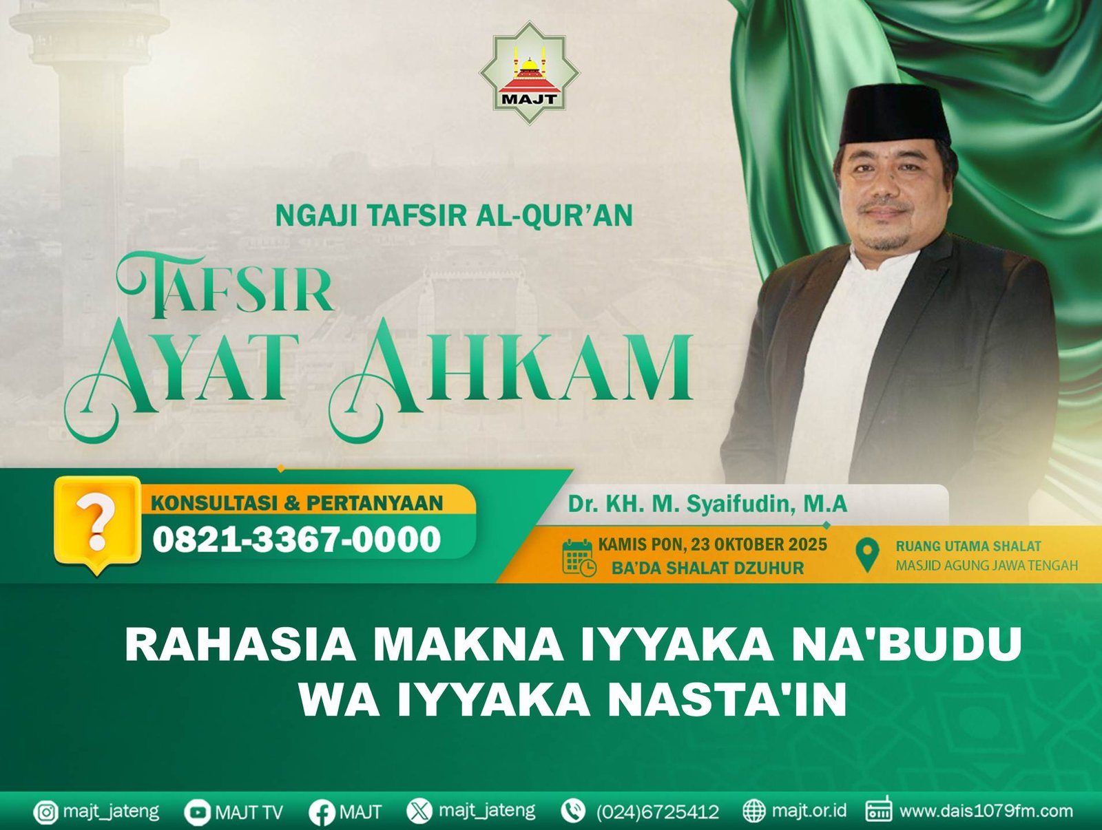 Rahasia makna Iyyaka Na'budu wa Iyyaka nasta'in