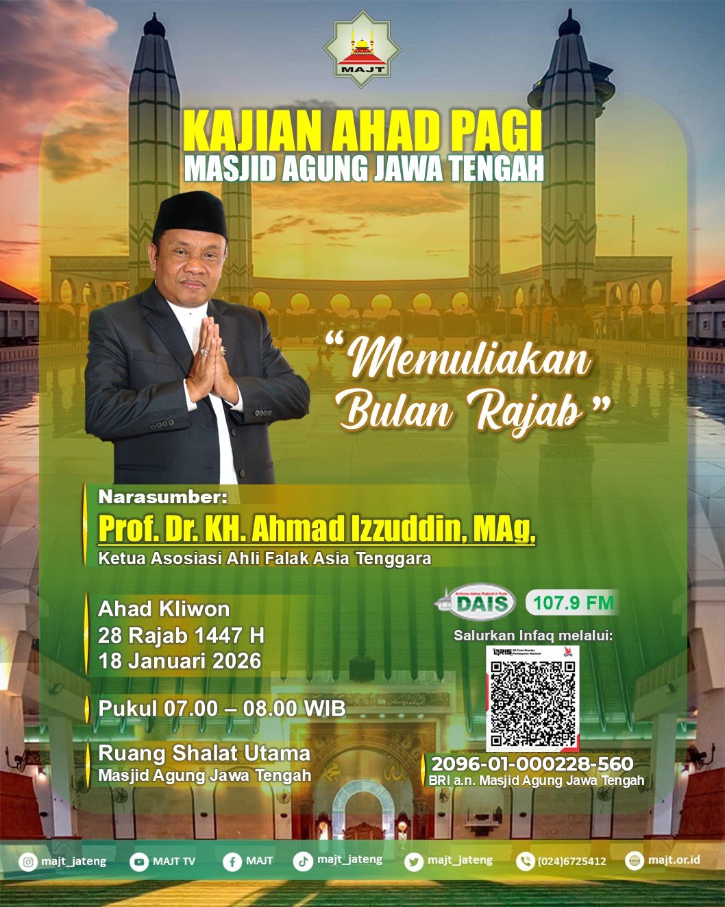 Kajian Ahad Pagi - Memuliakan Bulan Rajab