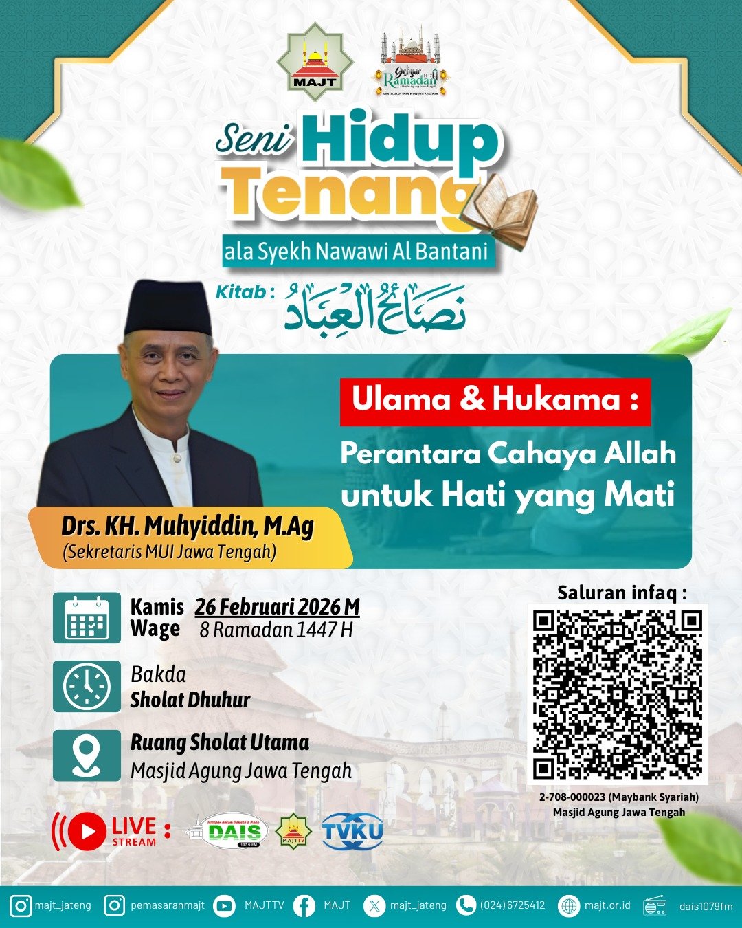 Ulama & Hukama : Perantara cahaya Allah untuk hati yang mati