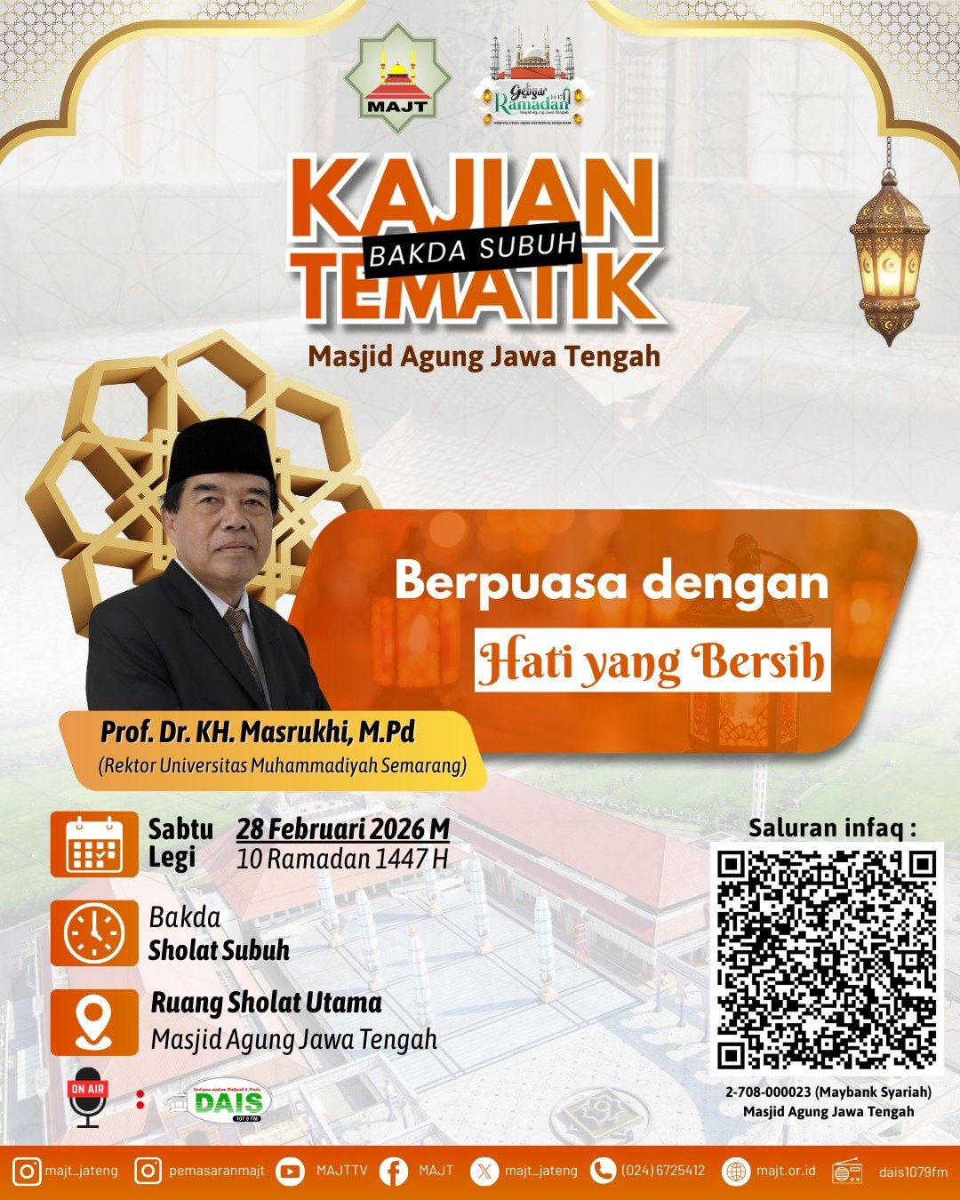 Berpuasa dengan hati yang bersih