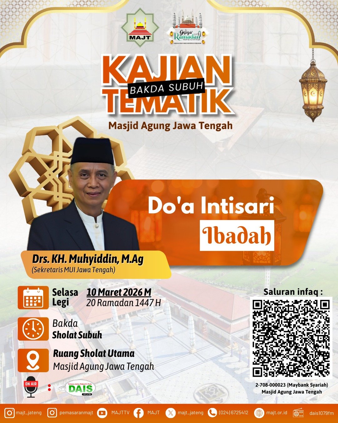 Kajian Tematik Bakda Subuh - Doa intisari ibadah