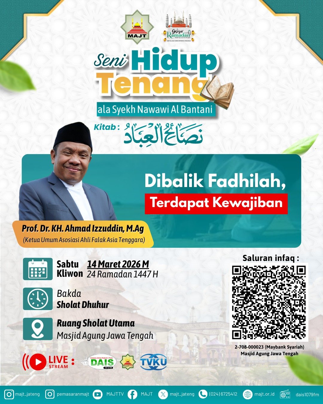 Dibalik fadilah, terdapat kewajiban 