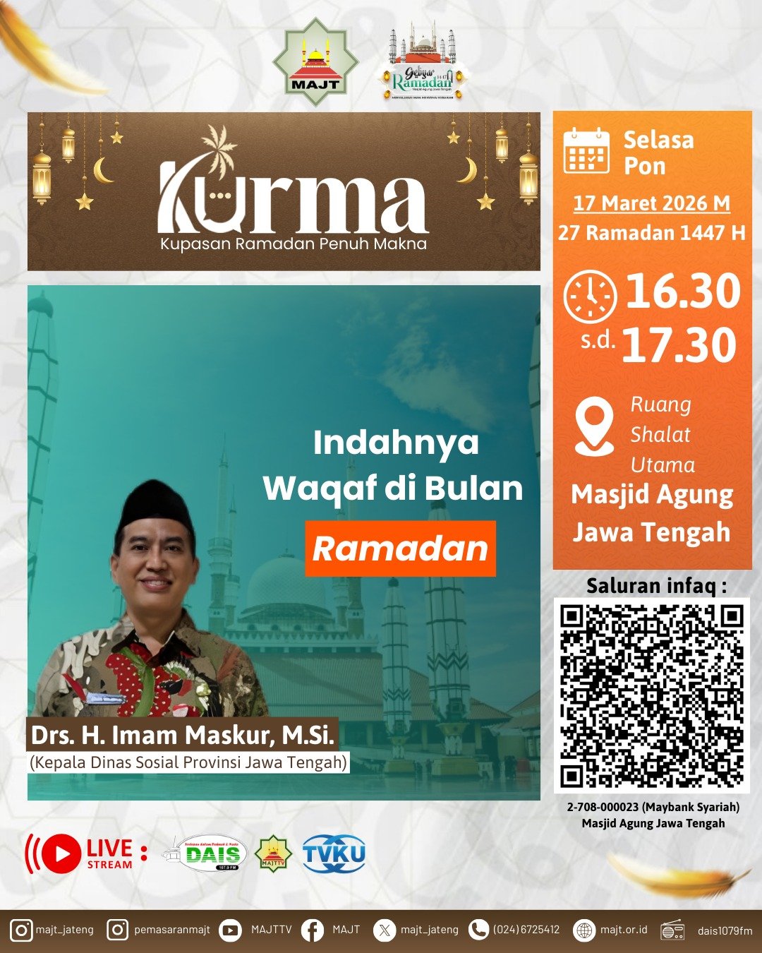 Indahnya waqaf di bulan Ramadan 